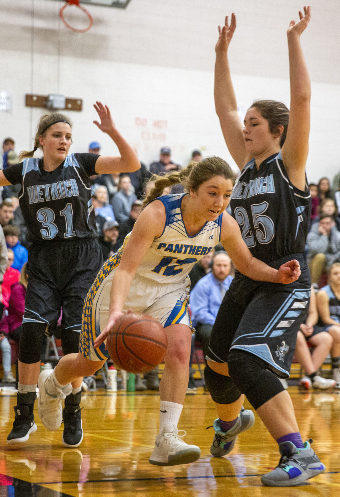 Carey vs Dietrich girls basketball